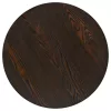 Kerek, sötét hamuszínű MDF/acél bisztró asztal 60 x 75 cm