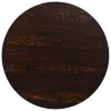 Kerek, sötét hamuszínű MDF/acél bisztró asztal 80 x 75 cm