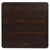 Sötét hamuszínű MDF/acél bisztró asztal 80 x 80 x 75 cm