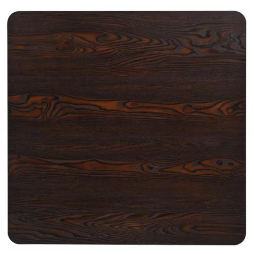 Sötét hamuszínű MDF/acél bisztró asztal 80 x 80 x 75 cm