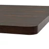 Sötét hamuszínű MDF/acél bisztró asztal 80 x 80 x 75 cm