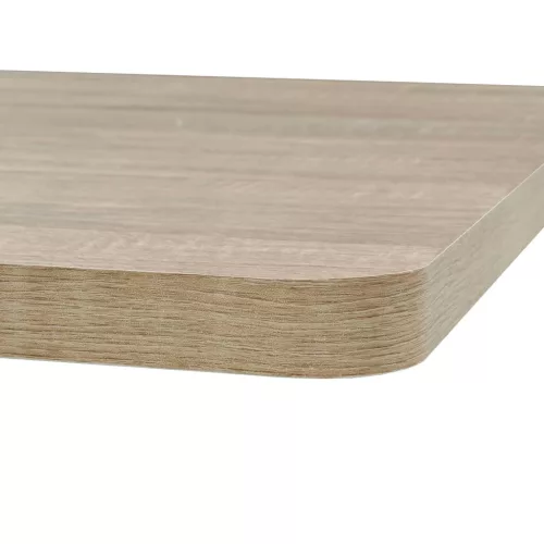 Tölgyfa színű MDF/acél bisztró asztal 80 x 80 x 75 cm