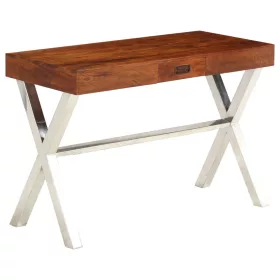   Tömör akácfa íróasztal mézszínű felülettel 110 x 50 x 76 cm