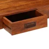 Tömör akácfa íróasztal mézszínű felülettel 110 x 50 x 76 cm