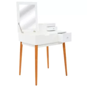 MDF öltözőasztal tükörrel 60 x 50 x 86 cm