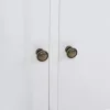 3 ajtós MDF és fenyőfa tálalószekrény 105 x 35 x 77,5 cm