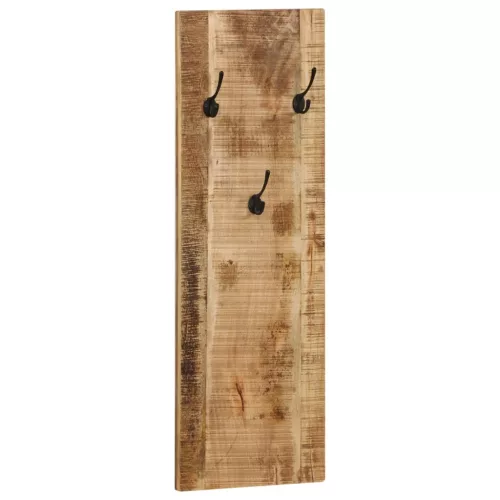 2 db falra szerelhető tömör mangófa fogas 36 x 110 x 3 cm