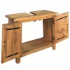 Tömör újrahasznosított fenyőfa pipereszekrény 70 x 32 x 63 cm