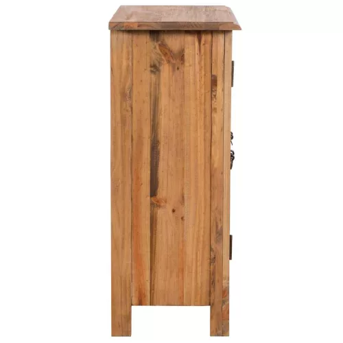 Tömör újrahasznosított fenyőfa kisszekrény 59 x 32 x 80 cm