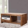 Tömör akácfa dohányzóasztal 90 x 50 x 37,5 cm