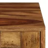 Tömör akácfából dohányzóasztal mézszínű felülettel 110x50x37 cm