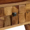 Tömör akácfából dohányzóasztal mézszínű felülettel 110x50x37 cm