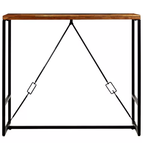 Újrahasznosított tömör fa bárasztal 120 x 60 x 106 cm