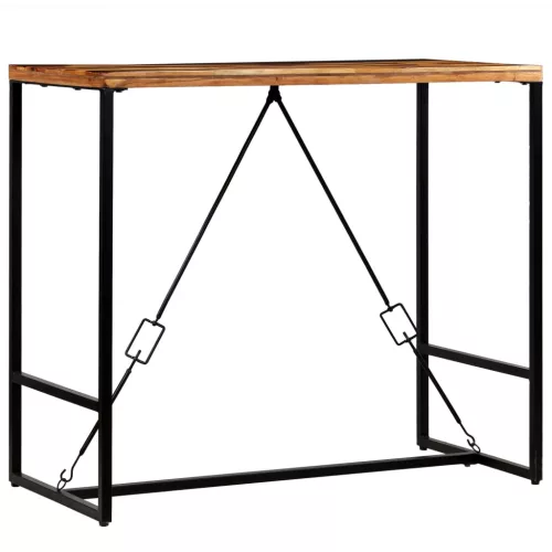 Újrahasznosított tömör fa bárasztal 120 x 60 x 106 cm