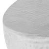 Ezüst kalapált alumínium dohányzóasztal 100 x 50 x 28 cm