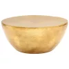 Rézsárga kalapált alumínium dohányzóasztal 70 x 30 cm