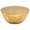 Rézsárga kalapált alumínium dohányzóasztal 70 x 30 cm