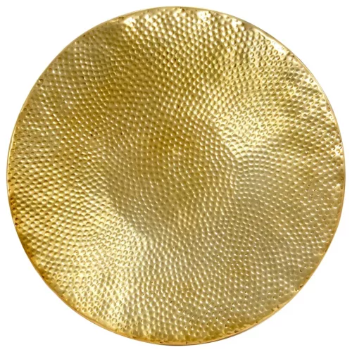 Rézsárga kalapált alumínium dohányzóasztal 70 x 30 cm