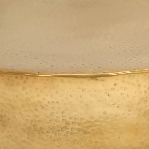 Rézsárga kalapált alumínium dohányzóasztal 70 x 30 cm
