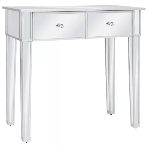 Tükrös MDF / üveg öltözőasztal ülőkével