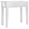 Tükrös MDF / üveg öltözőasztal ülőkével