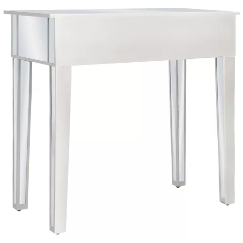 Tükrös MDF / üveg öltözőasztal ülőkével