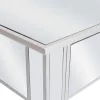Tükrös MDF / üveg öltözőasztal ülőkével