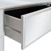 Tükrös MDF / üveg öltözőasztal ülőkével