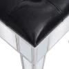 Tükrös MDF / üveg öltözőasztal ülőkével