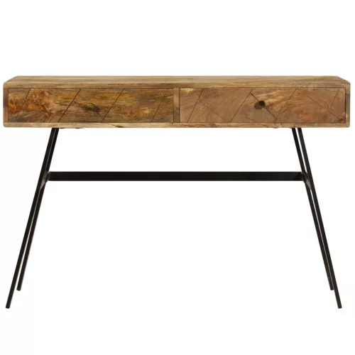 Tömör mangófa fiókos íróasztal 110 x 50 x 76 cm