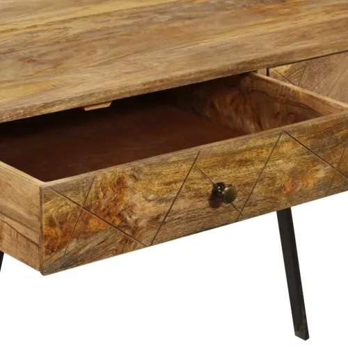 Tömör mangófa fiókos íróasztal 110 x 50 x 76 cm