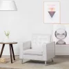 Fehér műbőr fotel 75 x 70 x 75 cm