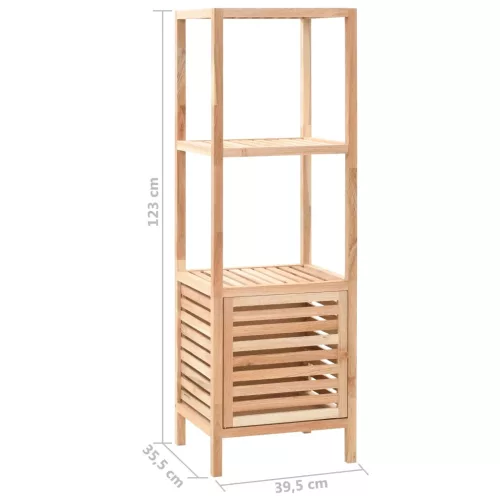 Tömör diófa fürdőszobai tárolószekrény 39,5 x 35,5 x 123 cm