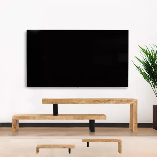 Tömör mangófa TV-állvány