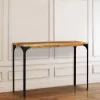 Tömör újrahasznosított fa tálalóasztal 120 x 35 x 76 cm
