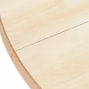 Fehér és barna tömör gumifa étkezőasztal 106 cm
