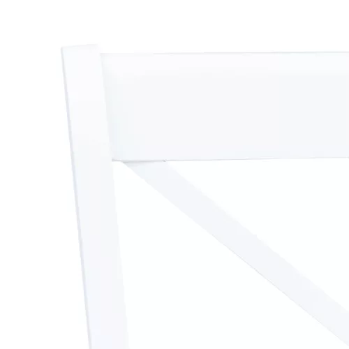 4 darab fehér tömör gumifa étkezőszék