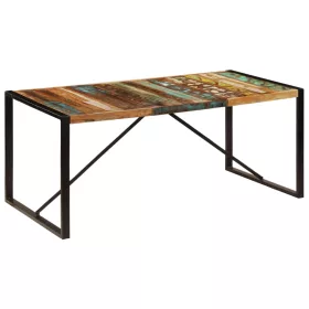   Tömör újrahasznosított fa étkezőasztal 180 x 90 x 75 cm