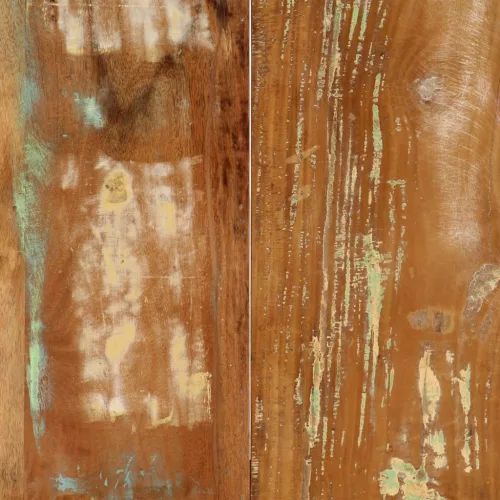 Tömör újrahasznosított fa étkezőasztal 160 x 80 x 75 cm