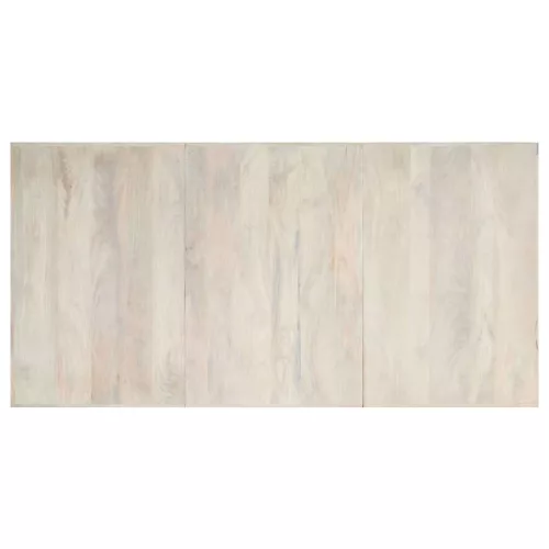 Fehér tömör mangófa étkezőasztal 200 x 100 x 75 cm
