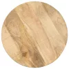 Tömör mangófa és öntöttvas kisasztal 45 x (45-62) cm
