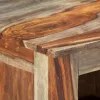 Szürke tömör akácfából tálalószekrény 100x30x50 cm