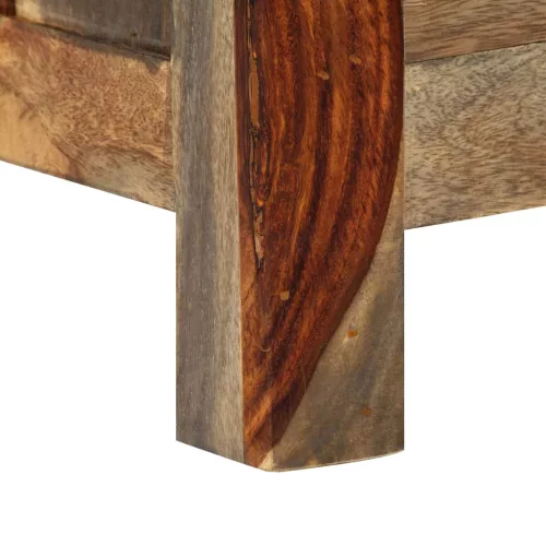 Szürke tömör akácfából tálalószekrény 100x30x50 cm