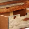 Tömör akácfából tálalóasztal 3 fiókkal 120x30x75 cm