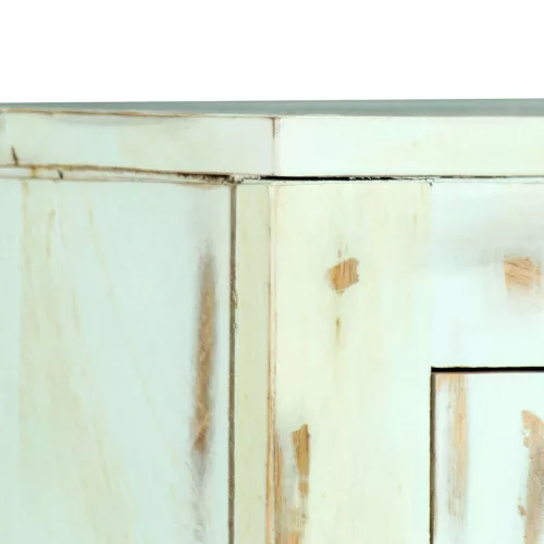 Világoskék tömör mangófa tálalószekrény 110 x 35 x 70 cm