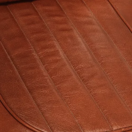 Barna repülős stílusú valódi bőr fotel