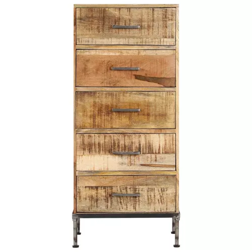 Tömör mangófa fiókos szekrény 45 x 35 x 106 cm