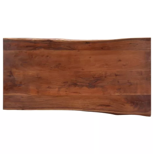 Tömör akácfa dohányzóasztal természetes szélekkel 115x60x40 cm