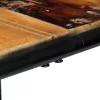 Tömör újrahasznosított fa étkezőasztal 180 x 90 x 76 cm