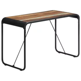  Tömör újrahasznosított fa étkezőasztal 118 x 60 x 76 cm